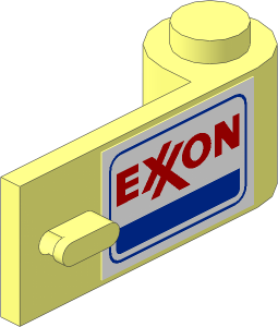 Door  1 x  3 x  1 Right with Exxon Logo Sticker