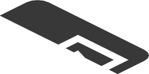 ~Sticker  0.8 x  1.9 with White Logos on Black Background Right - First Face