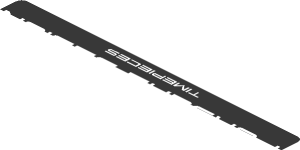 ~Sticker  2.0 x  3.8 with White Logos on Black Background - First Face