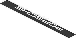 ~Sticker  2.0 x  3.8 with White Logos on Black Background - Fourth Face