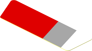 Sticker  0.8 x  2.5 with Grey and Red Stripes on White Background Left