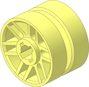 Wheel Rim 10 x 14 with Fake Bolts and  6 Spokes
