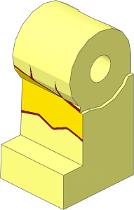 Minifig Leg Right with Skirt, Boot and Light Nougat Leg Pattern