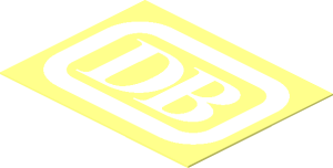 =Sticker  1.2 x  1.6 with White German Railways Logo
