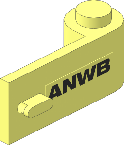 Door  1 x  3 x  1 Right with ANWB Logo Sticker