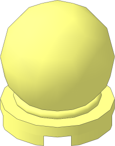 Tile  2 x  2 Round with Globe  2 x  2 x  2