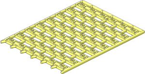 Bar Grille 13 x 17 with Studs and Tips