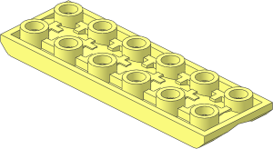 Plate  2 x  6 with Underside Worm Gear Rack