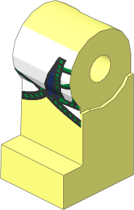 Minifig Leg Right with Gold Cord and Tunic Pattern