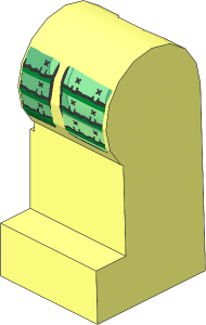 Minifig Leg Left with Samurai Armour Pattern