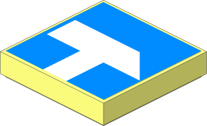 Tile  2 x  2 with White Sledgehammer Sticker