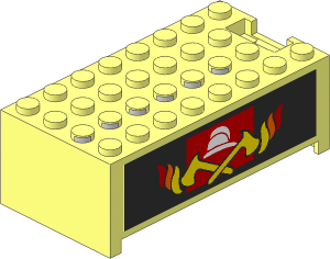 ~Electric  9V Battery Box  4 x  8 x  2.333 Cover with Fire Station Logo Stickers on Both Sides