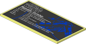 Tile  8 x 16 Type 2 with SW Republic Gunship Specifications Sticker