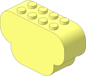 Brick  2 x  6 x  3 with Curved Ends