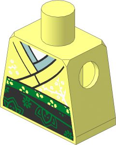Minifig Torso with Kimono Pattern