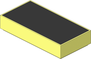 Tile  1 x  2 with Black Rectangle Pattern