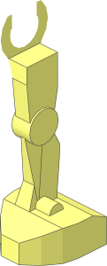 ~Minifig Legs Mechanical - Half