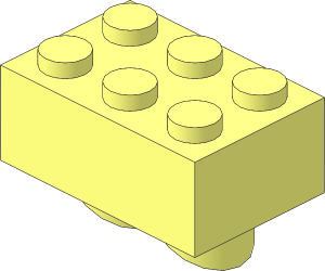 Electric Train 12V Signal Light Brick  2 x  3