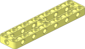 Technic Beam 13 x  3 with Two Open Areas  5 x  1