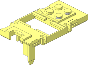 ~Electric 9V Battery Box  4 x 14 x  4 - Buttons and Lock Area - without Buttons