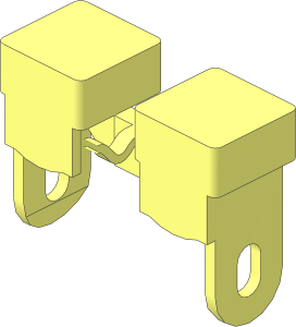 ~Electric 9V Battery Box  4 x 14 x  4 - Buttons and Lock Area - Buttons