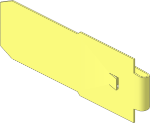~Electric 9V Battery Box  4 x 14 x  4 Bottom - Contact Horizontal Long