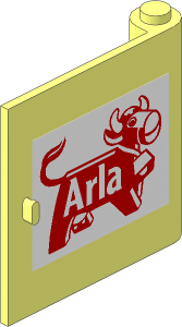 Door  1 x  5 x  4 Right with Arla Dairy Logo Sticker