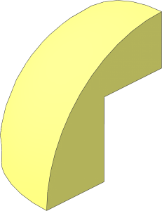 Brick 2 x 2 x 1.667 Corner Round with Curved Top