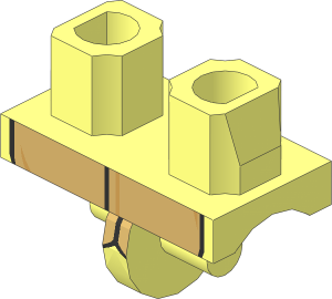 Minifig Hips with Turtle Shell Pattern
