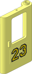 Train Door  1 x  4 x  5 Right with "23" Sticker