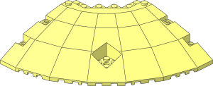 Panel 14 x 14 x  2.667 Quarter Saucer Top