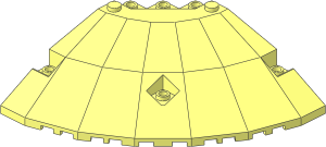 Panel 10 x 10 x  2.333 Quarter Saucer Top