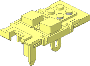 Electric 9V Battery Box  4 x 14 x  4 - Buttons - Right Button Pressed