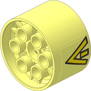 Wheel Rim 20 x 30 Smooth with 6 Pinholes with Yellow Triangular Arrow Sticker