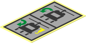 Sticker  1.9 x  1.1 with Helicopter Hook Arm Instructions