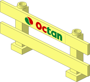 Fence  1 x  8 x  2 with Octan Logo Stickers