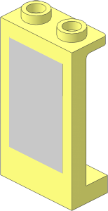 Panel  1 x  2 x  3 Reinforced with Rectangular Mirror Sticker