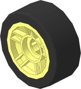 Wheel Rim  6.4 x 11 with 5 Spokes with Tyre  6/ 30 x 11