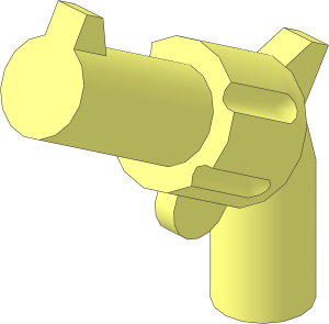 Minifig Gun Revolver