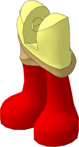 Figure Friends Legs with Wrap-around Skirt with Tan Layer, Medium Nougat Legs and Bare Feet Pattern