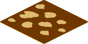 Sticker  1.7 x  1.7 with Tan Spots