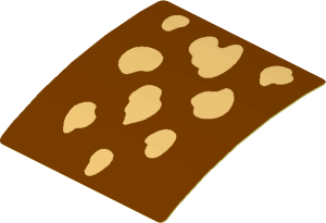 Sticker  1.7 x  1.7 with Tan Spots (Formed)