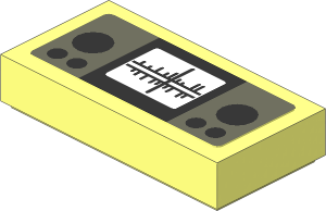 Tile  1 x  2 with Monitoring Display and Buttons Sticker