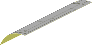 Sticker  3.7 x  7.7 with Panels and Lines Left (Formed)