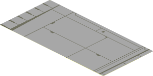 Sticker  3.7 x  7.7 with Panels and Lines Left