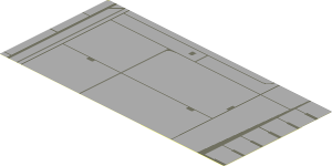 Sticker  3.7 x  7.7 with Panels and Lines Right
