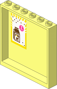 Panel  1 x  6 x  5 with Milk Carton and Price Sticker