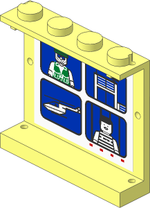 Panel  1 x  4 x  3 with Police Command Centre Monitors Sticker