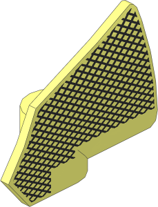 Technic Panel Fairing Smooth #8 (Thin Very Short) with Carbon Fiber Pattern
