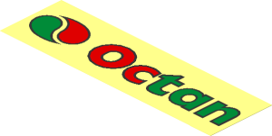 Sticker  2.3 x  7.9 with Octan Logo